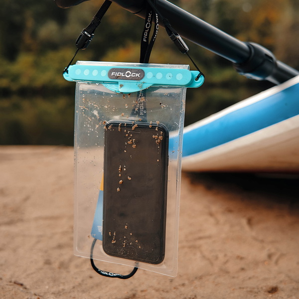 2026 Fidlock Magnetic Medium Dry Bag FDB - Transparent / Petrol